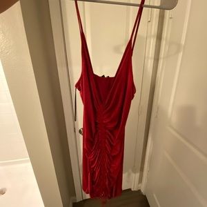 Red fashion nova dress